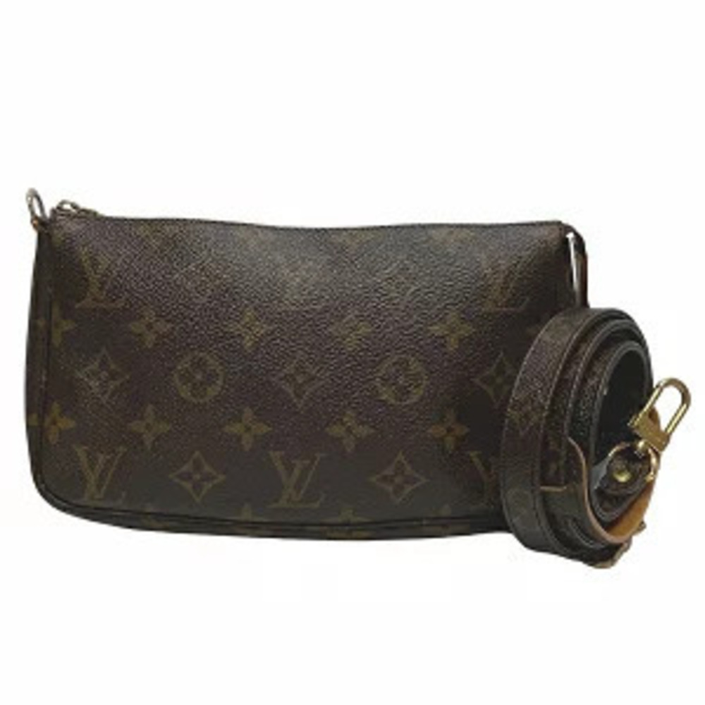 Louis Vuitton Monogram Pochette Accessoires Long Strap Bag Shoulder